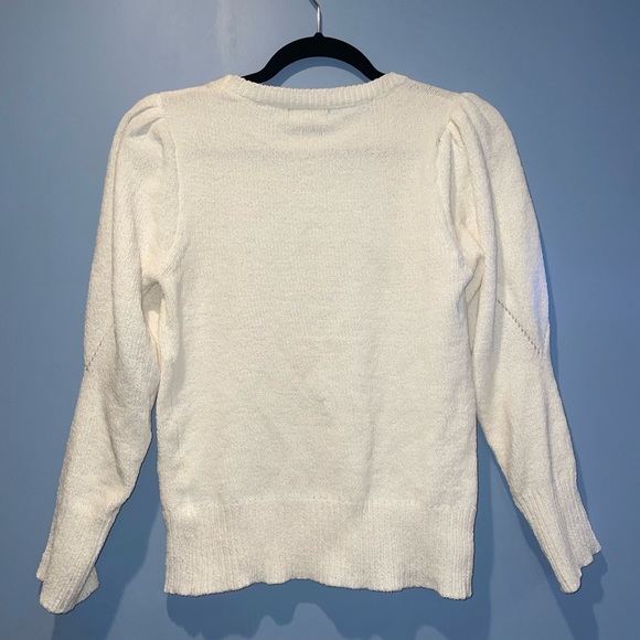 Poof New York White Sweater in Small - Picture 8 of 8